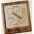 Key Shaped Wood 5 Piece Jigsaw Puzzle